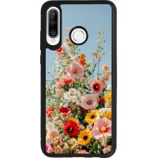 Huawei P30 Lite Case Hülle - Silikon schwarz Spring flowers Spring 2026
