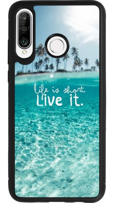 Coque Huawei P30 Lite - Silicone rigide noir Summer 18 24