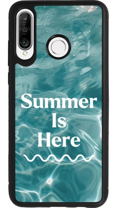 Coque Huawei P30 Lite - Silicone rigide noir Summer 2025 Summer is here