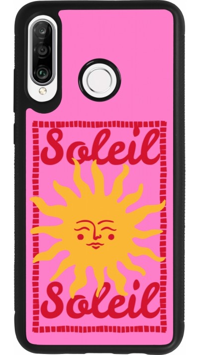 Huawei P30 Lite Case Hülle - Silikon schwarz Sun sun 2026