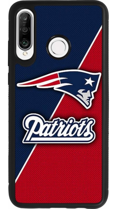 Huawei P30 Lite Case Hülle - Silikon schwarz Super Bowl 26 Patriots 1