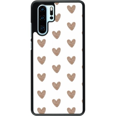 Huawei P30 Pro Case Hülle - Autumn 2024 brown hearts