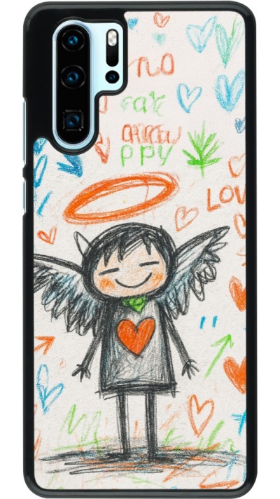 Huawei P30 Pro Case Hülle - Little Angel Sketch Love