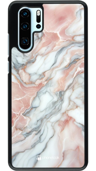 Huawei P30 Pro Case Hülle - Rosa Leuchtender Marmor