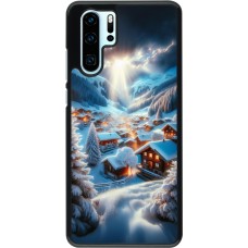 Huawei P30 Pro Case Hülle - Berg Schnee Licht