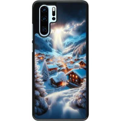 Huawei P30 Pro Case Hülle - Berg Schnee Licht