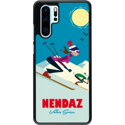 Huawei P30 Pro Case Hülle - Nendaz Ski Downhill