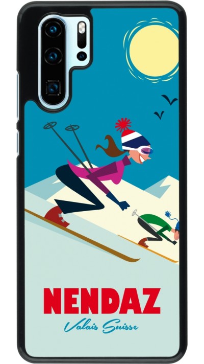 Huawei P30 Pro Case Hülle - Nendaz Ski Downhill