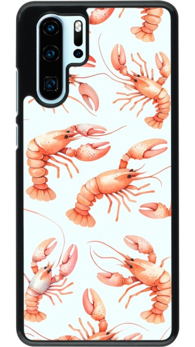Huawei P30 Pro Case Hülle - Muster von pastellfarbenen Hummern