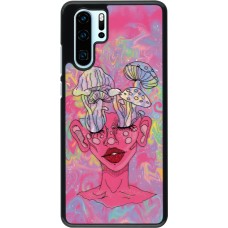 Huawei P30 Pro Case Hülle - Psychedelic pink mushroom