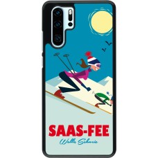 Huawei P30 Pro Case Hülle - Saas-Fee Ski Downhill