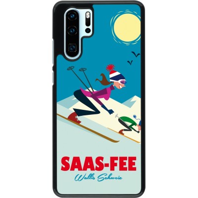 Huawei P30 Pro Case Hülle - Saas-Fee Ski Downhill