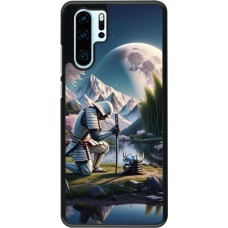 Huawei P30 Pro Case Hülle - Samurai Katana Mond