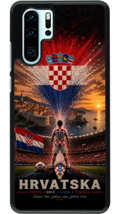 Coque Huawei P30 Pro - Football Croatie splash 2026