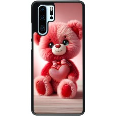 Huawei P30 Pro Case Hülle - Valentin 2024 Rosaroter Teddybär