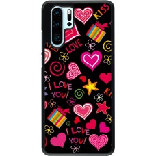 Huawei P30 Pro Case Hülle - Valentine 2023 love symbols