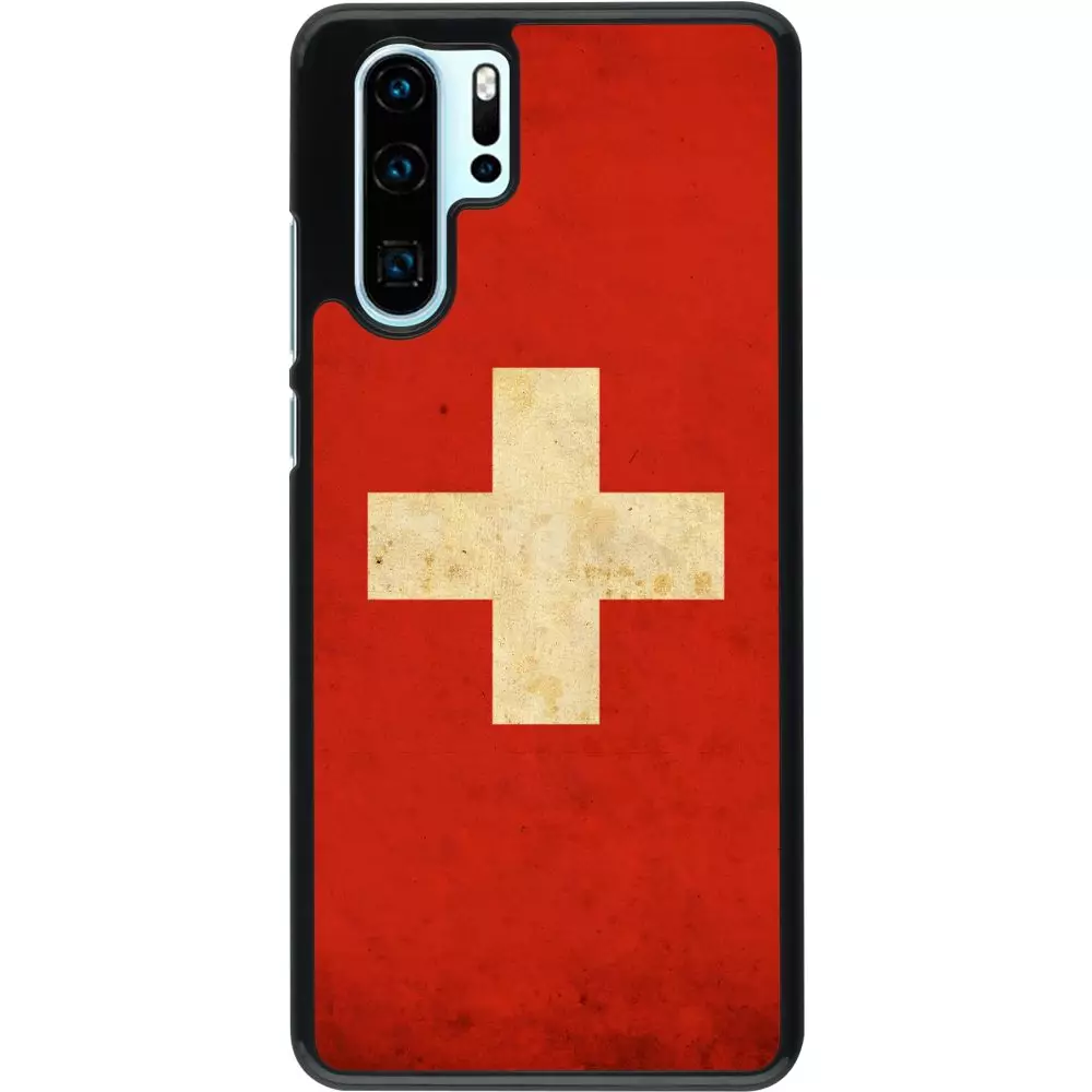 Hülle Huawei P30 Pro - Vintage Flag SWISS