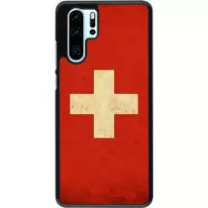 Hülle Huawei P30 Pro - Vintage Flag SWISS