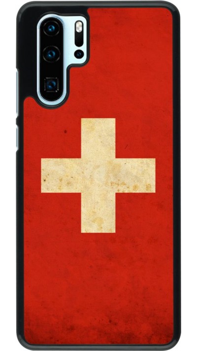 Hülle Huawei P30 Pro - Vintage Flag SWISS