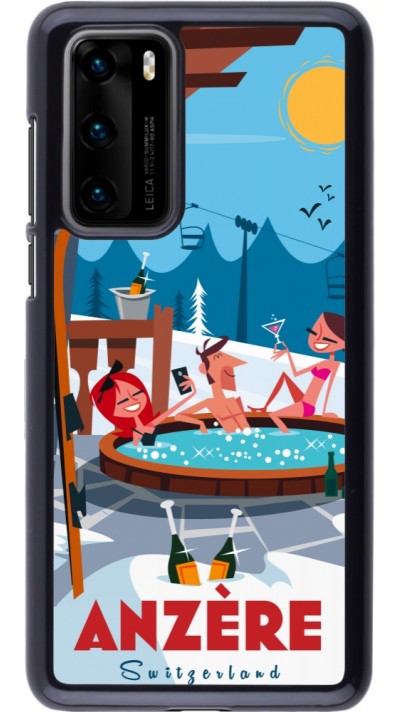Huawei P40 Case Hülle - Anzère Mountain Jacuzzi