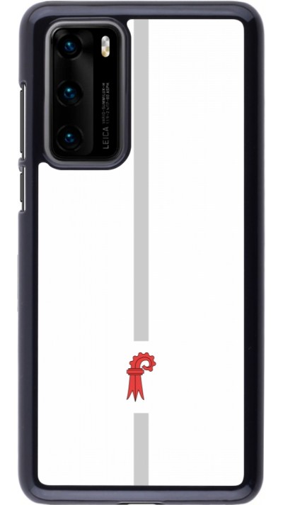 Huawei P40 Case Hülle - Kanton BL weiss