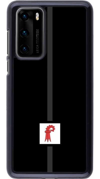 Huawei P40 Case Hülle - Kanton BL schwarz