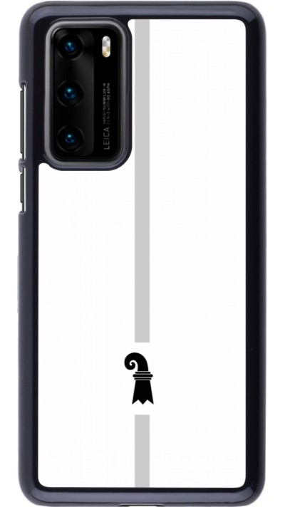 Huawei P40 Case Hülle - Kanton BS weiss