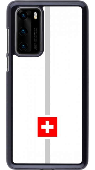 Huawei P40 Case Hülle - Kanton CH weiss