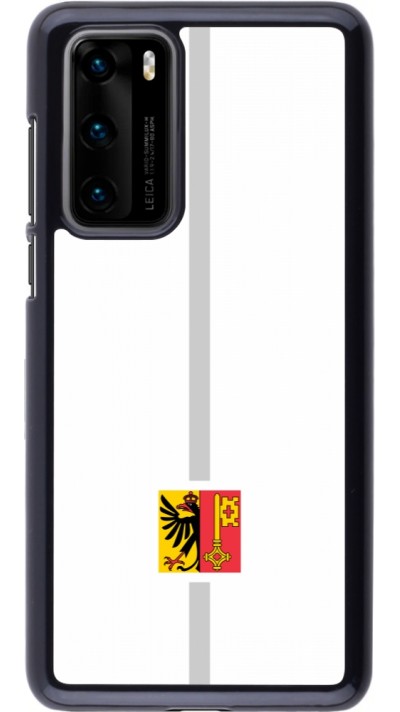 Huawei P40 Case Hülle - Kanton GE weiss