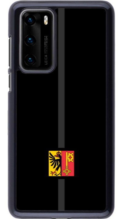 Huawei P40 Case Hülle - Kanton GE schwarz
