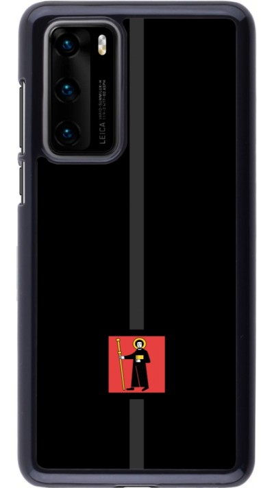 Huawei P40 Case Hülle - Kanton GL schwarz