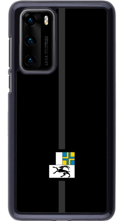 Huawei P40 Case Hülle - Kanton GR schwarz