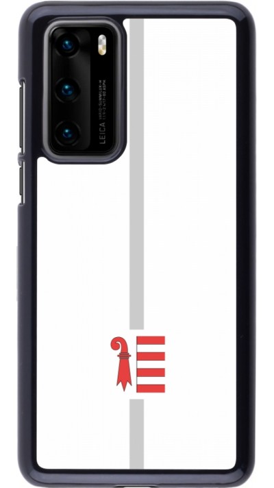 Huawei P40 Case Hülle - Kanton JU weiss