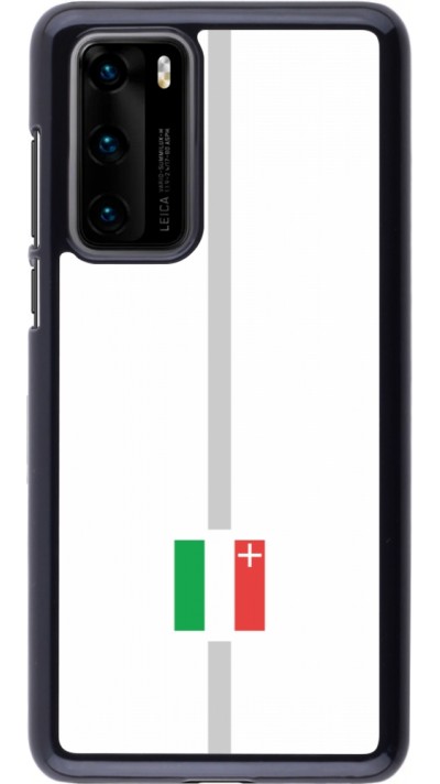 Huawei P40 Case Hülle - Kanton NE weiss