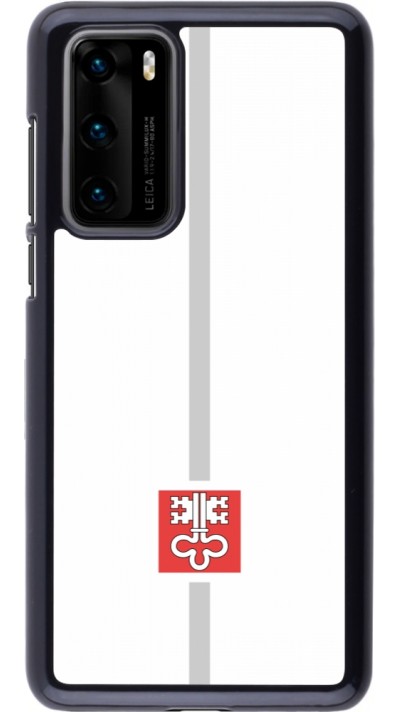 Huawei P40 Case Hülle - Kanton NW weiss