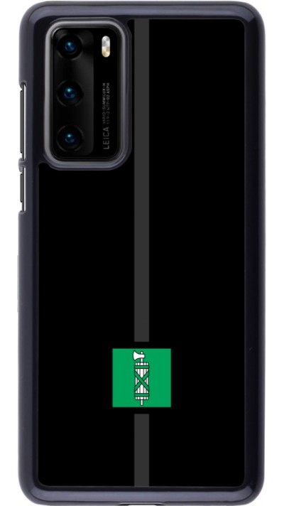 Huawei P40 Case Hülle - Kanton SG schwarz