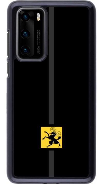 Huawei P40 Case Hülle - Kanton SH schwarz