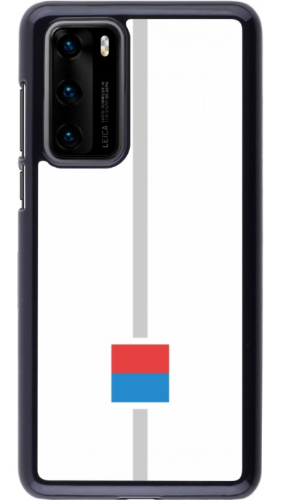Huawei P40 Case Hülle - Kanton TI weiss