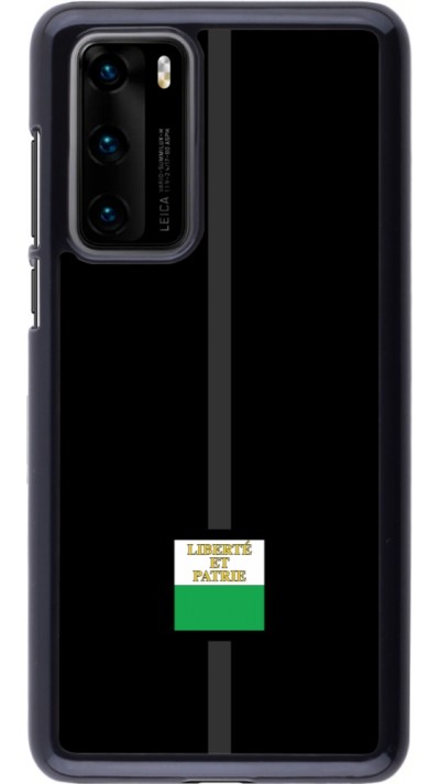 Huawei P40 Case Hülle - Kanton VD schwarz