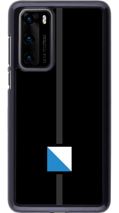 Huawei P40 Case Hülle - Kanton ZH schwarz