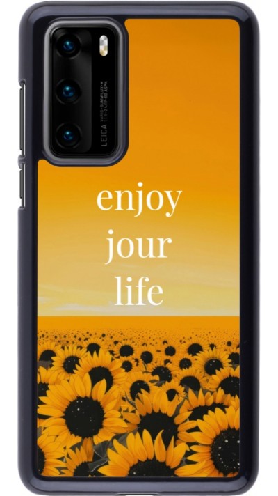 Huawei P40 Case Hülle - Summer 2025 Enjoy your life