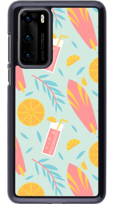 Huawei P40 Case Hülle - Summer 2025 Pattern citron