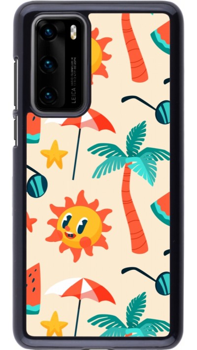 Huawei P40 Case Hülle - Summer 2025 Pattern soleil