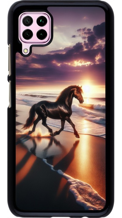 Huawei P40 Lite Case Hülle - Pferd majestätisch Strand