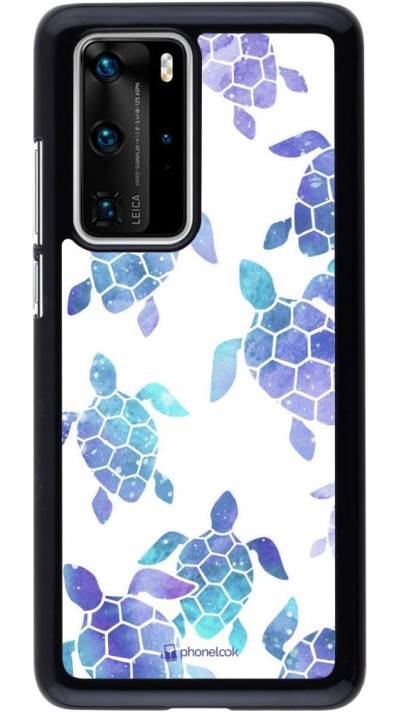 Hülle Huawei P40 Pro - Turtles pattern watercolor