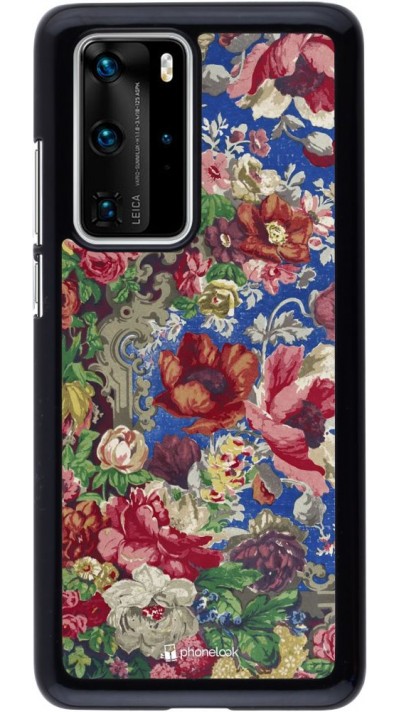 Hülle Huawei P40 Pro - Vintage Art Flowers