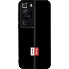 Huawei P60 Case Hülle - Silikon schwarz Kanton VS schwarz