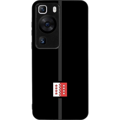 Huawei P60 Case Hülle - Silikon schwarz Kanton VS schwarz