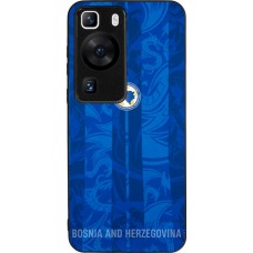 Huawei P60 Case Hülle - Silikon schwarz Bosnien und Herzegowina 2026 personalisierbares Fussballtrikot