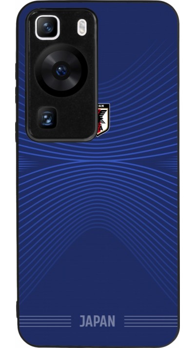 Huawei P60 Case Hülle - Silikon schwarz Japan 2022 personalisierbares Fussballtrikot
